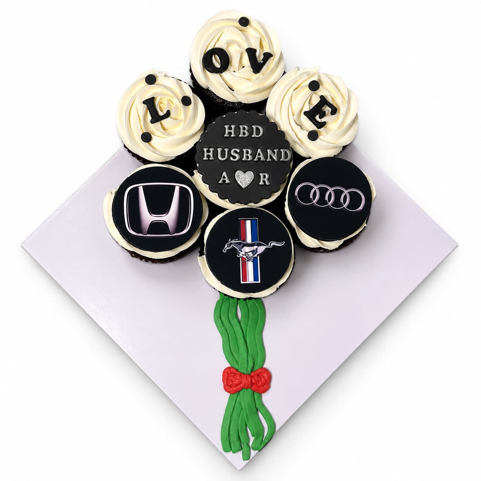 Automotive Theme Cupcake Bouquet