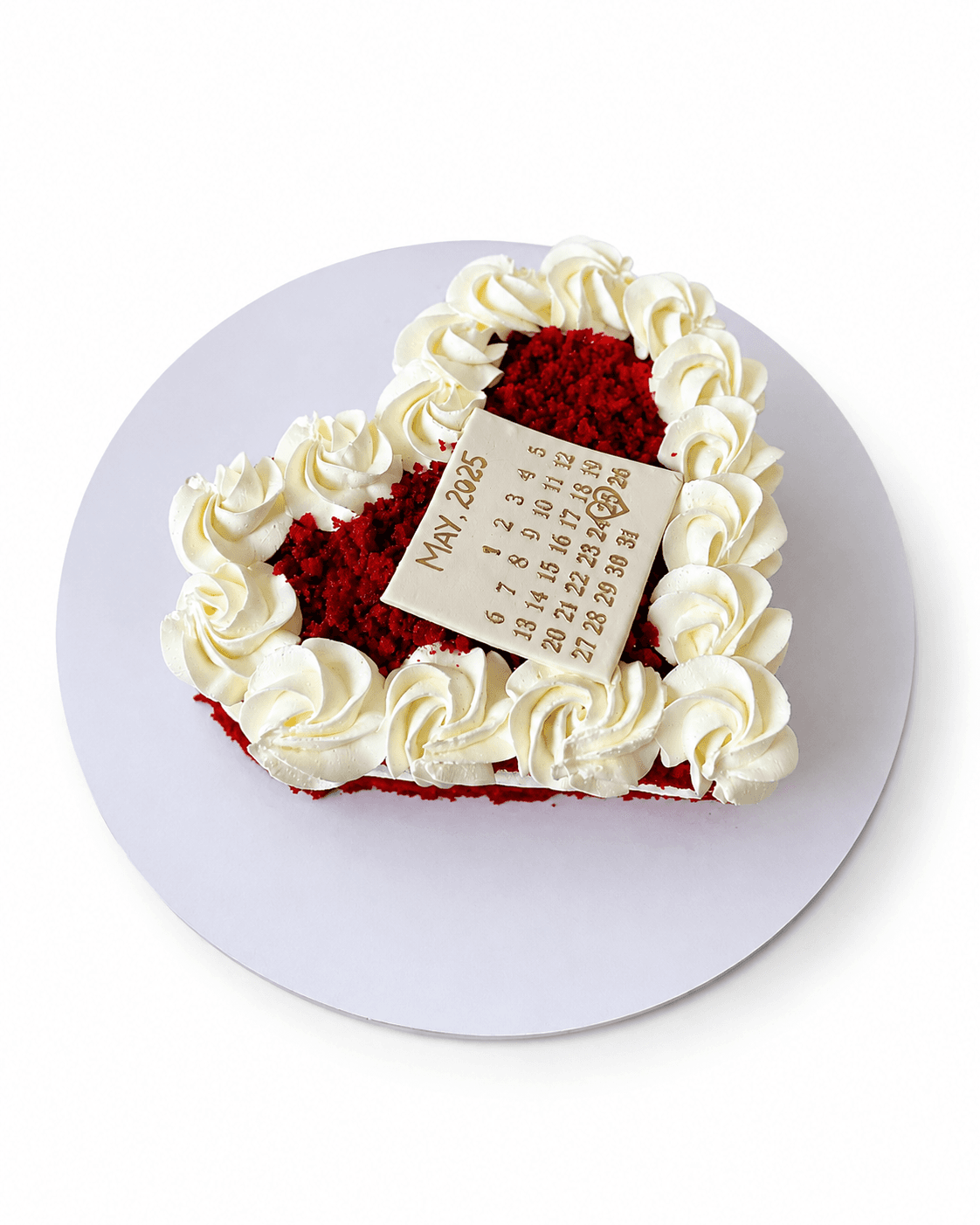 Red Velvet Heart Cake