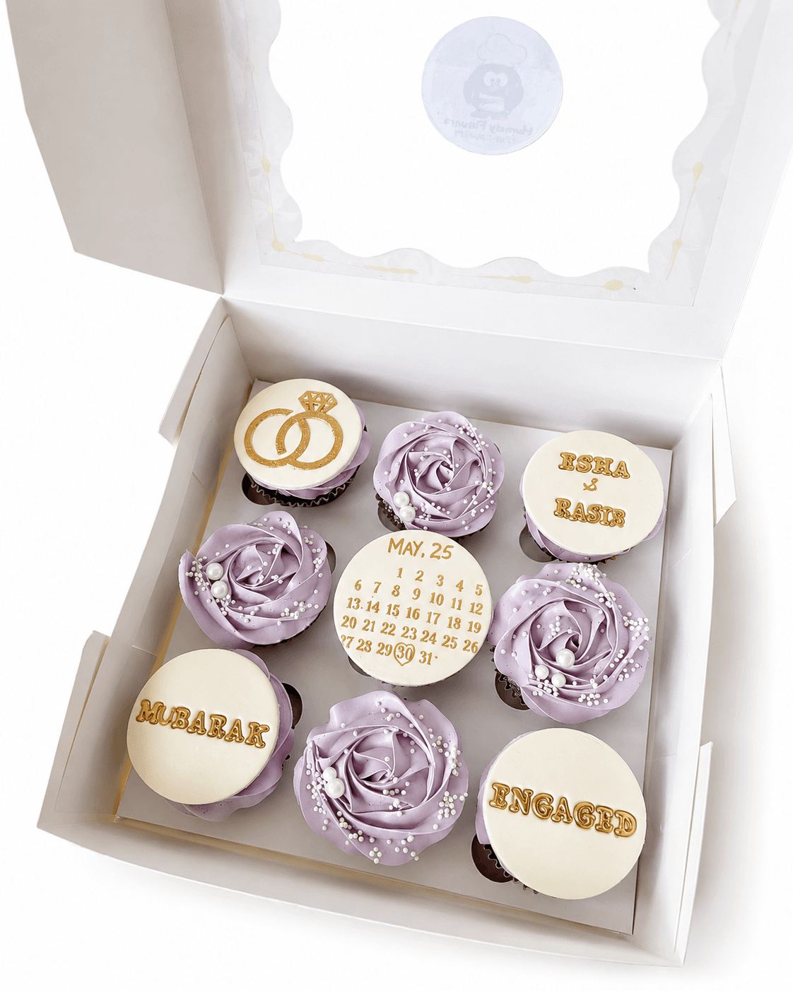 Engagement Cupcake Box
