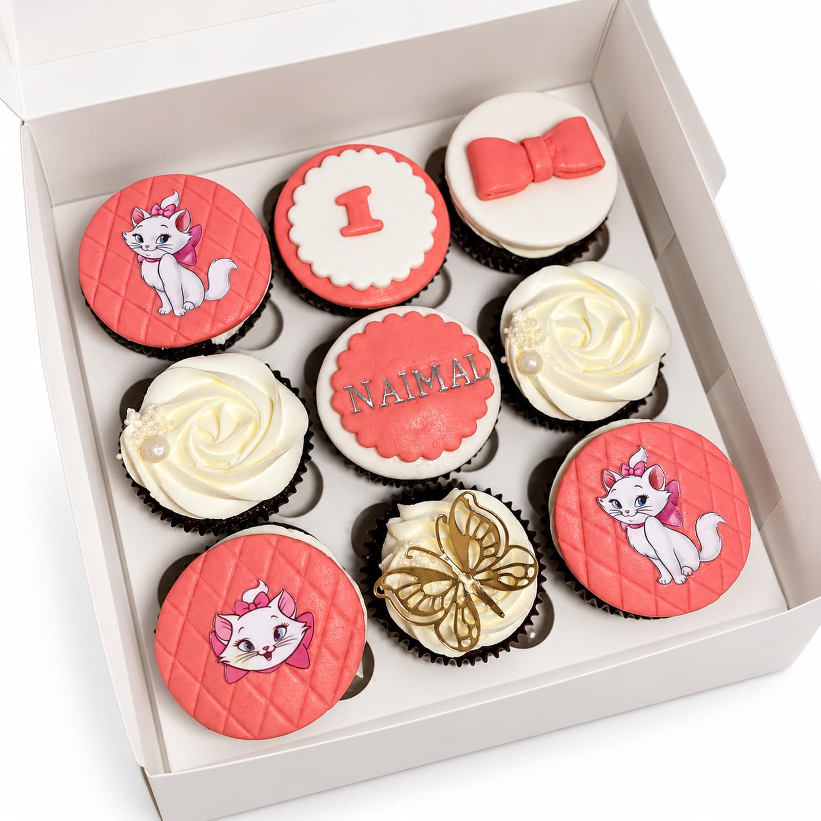 Pink Princess Cupcake Box