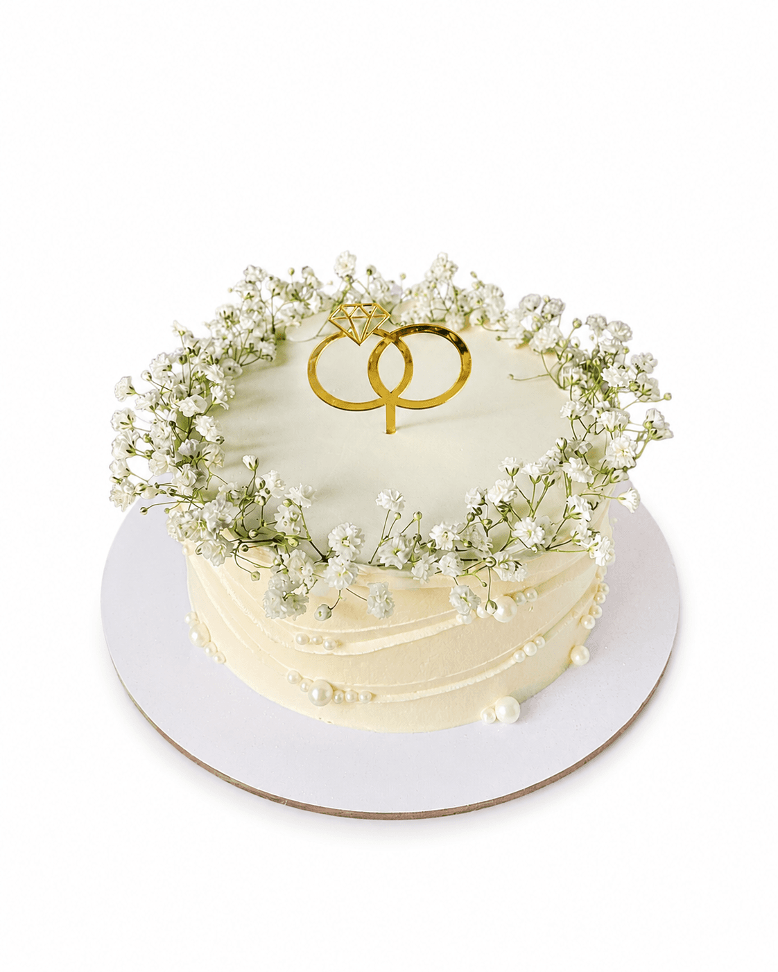 Pearl Ring Nikkah Cake